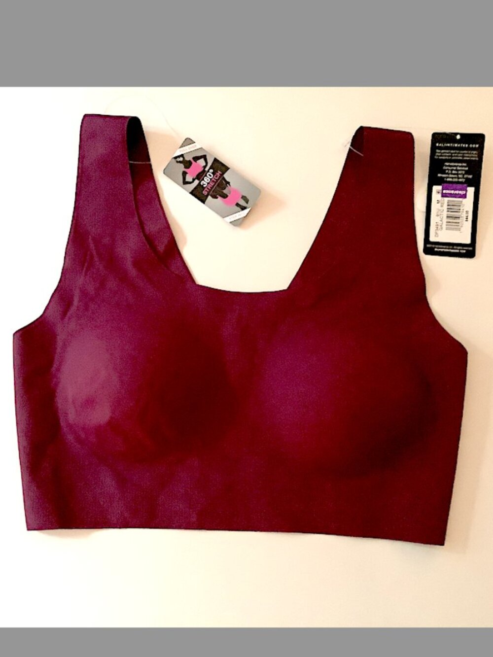 Bali 360 comfort bra, STYLE DF 3491, Galactic Red, Size M,  pull-on, NEW w/ Tags